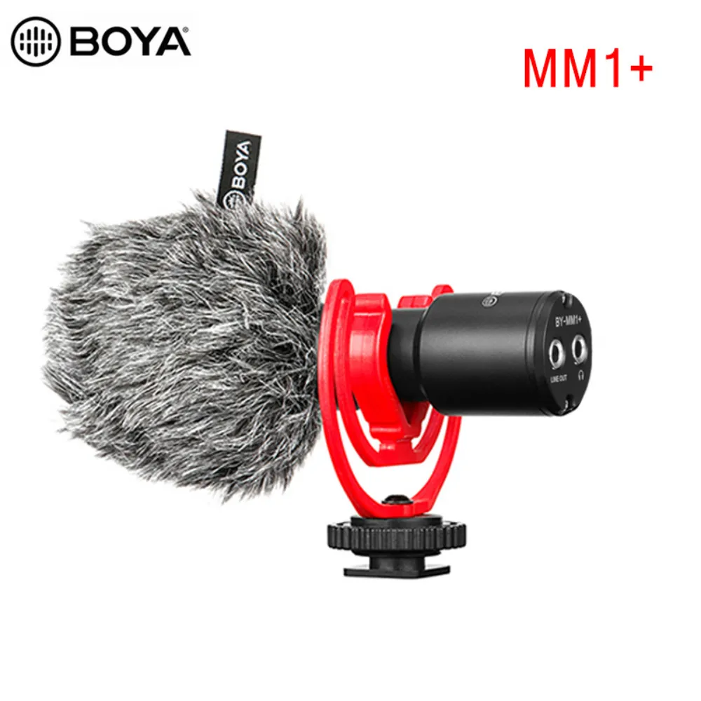 BOYA BY-MM1 Cardiod Shotgun Live Streaming Micrófono Mic Professional 