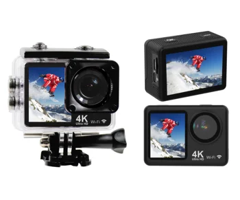 Dual Screen WiFi 59x41x25mm Waterproof Action Camera Sport 4k Action & Sports Camera