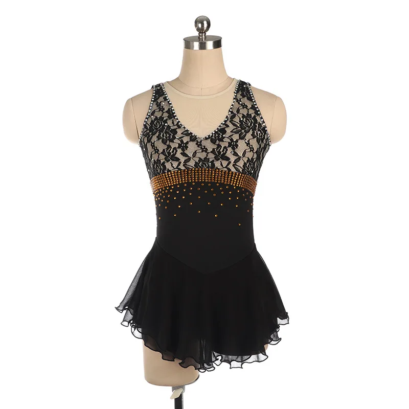 black dress with overlay Tulle Embroidered Overlay Dress in Black