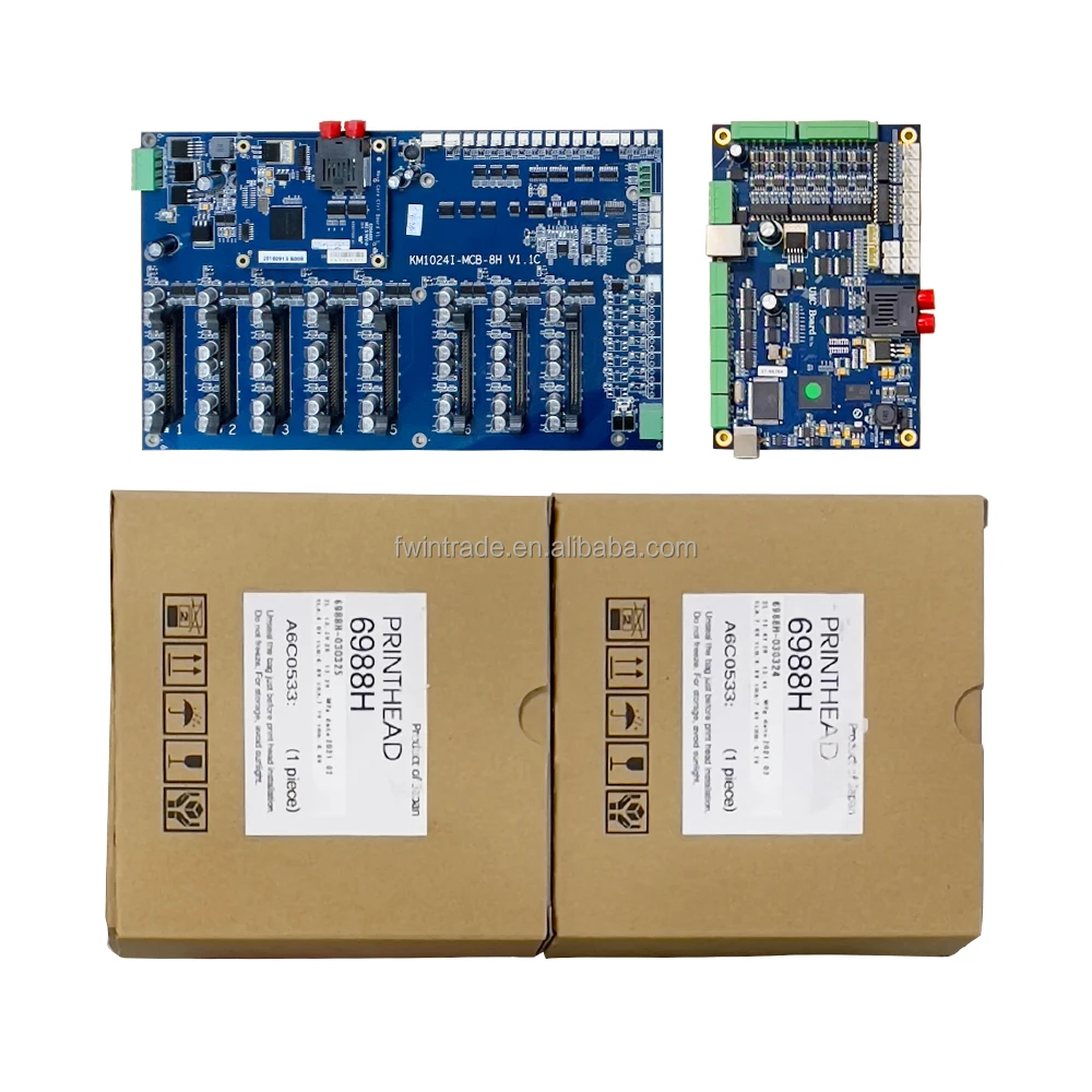 Konica 1024i Convert Update Kit With KM 1024i Head  4 Heads 8 Head Whole Set Board for Allwin Flora Inkjet Printer