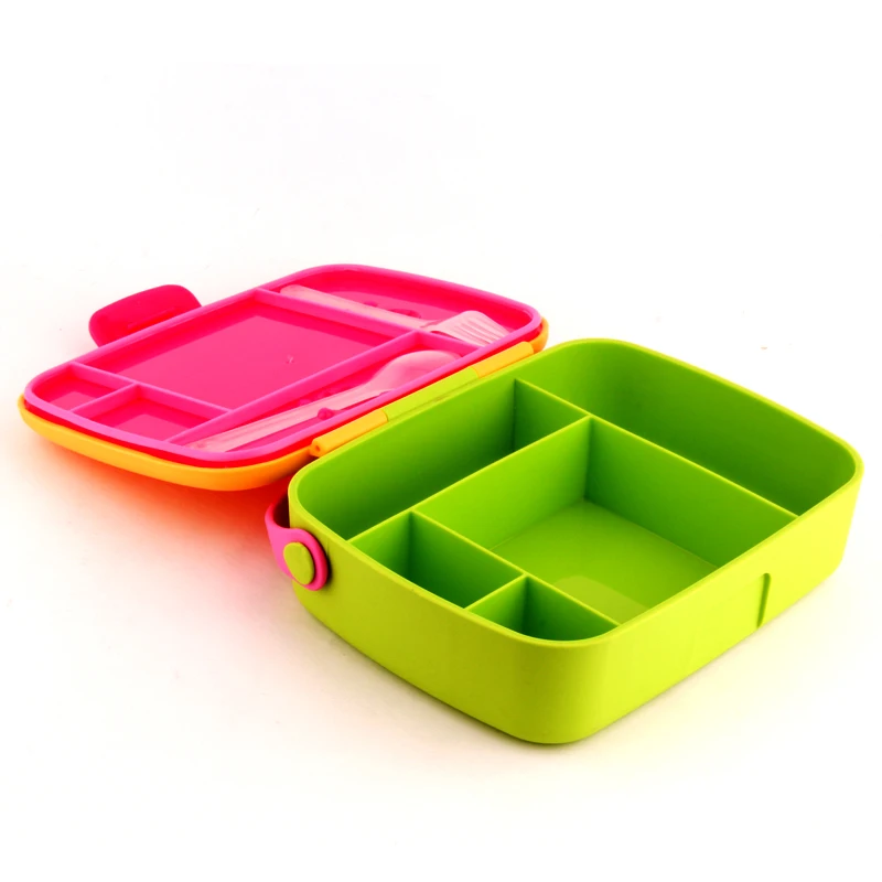 BPA Free Food Grade Plastic Bento Lunch Box Travel Food Container Plastic Lunch Boxes For School Kids