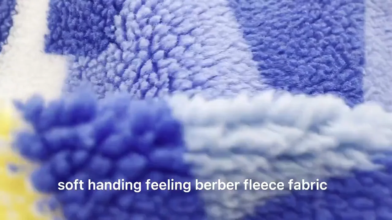 Custom Letter Jacquard Thick Lamb Wool Sherpa Blanket Fabric Soft