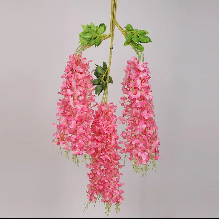 Wedding Party Backdrop Decoration Artificial Wisteria Silk Flowers Buy Artificial Wisteria