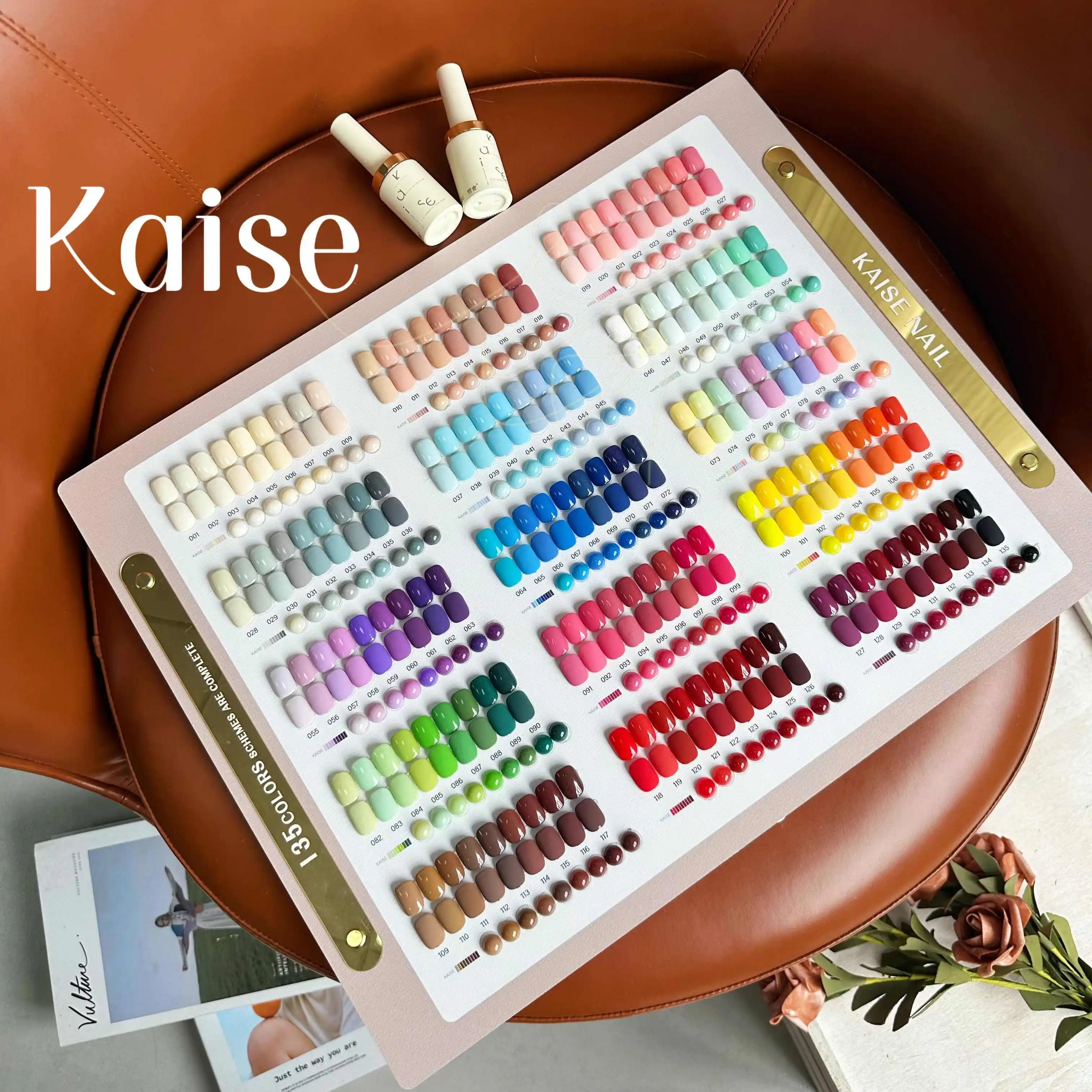 KAISE 135 Colors Multicolor Nail Gel Set - Non-Toxic UV Gel