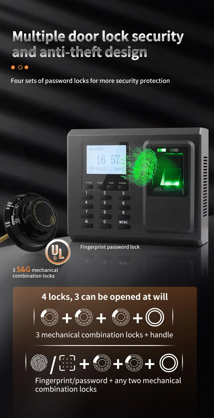 CEQSAFE Customized High Quality Steel Bank Safe Vault Metal Security Door with Electronic Digital Lock factory