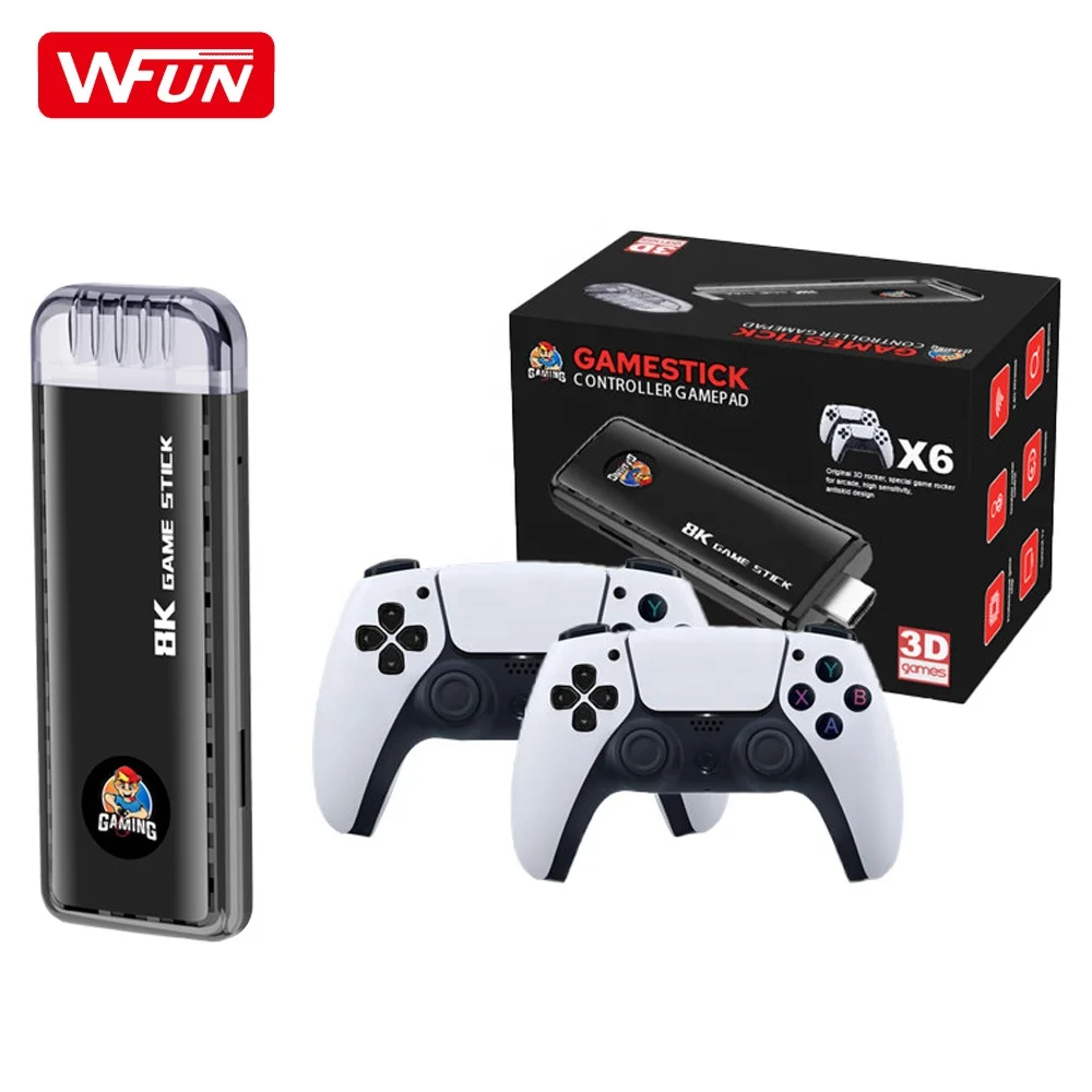 X6ゲームスティックUSBビデオゲームコンソール2.4Gワイヤレス