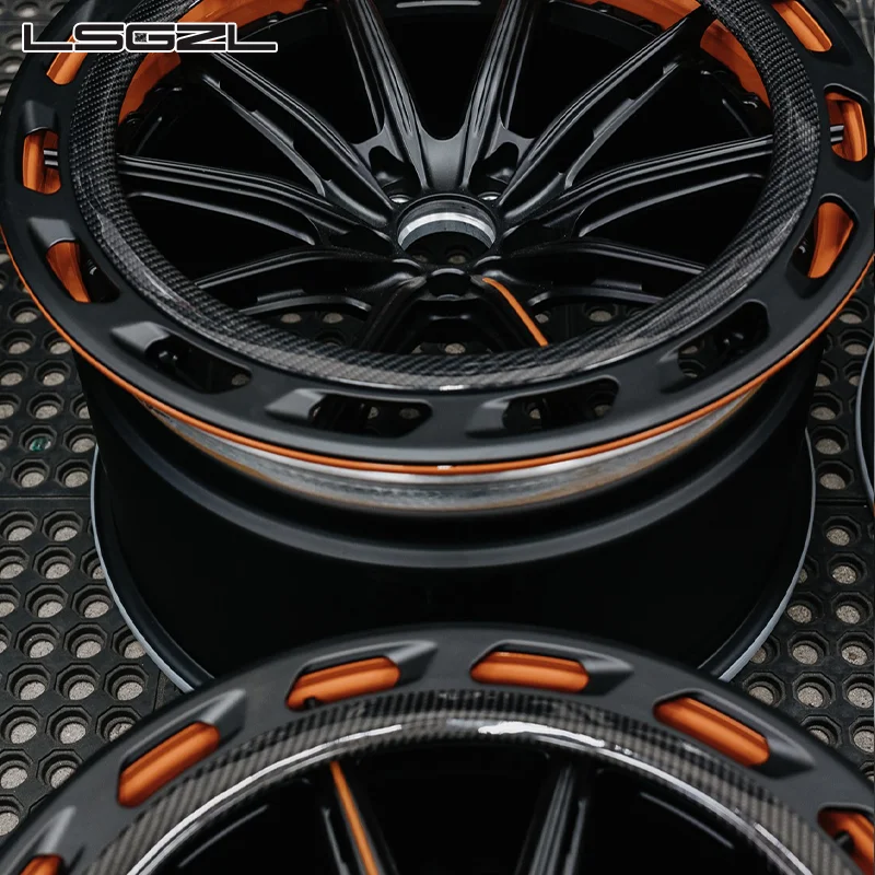 Carbon Fiber Areodiscs 18 19 20 21 22 2-Pieces Forged Wheels 5x114.3 5x120 5x130 5x127 18 20 22