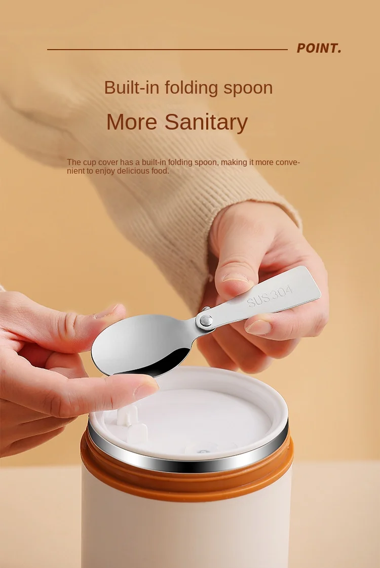 Mini Porridge Stainless Steel Breakfast Cup Insulation Portable Small Insulated Barrel Soup Box Soup Pot Coffee Bento Box