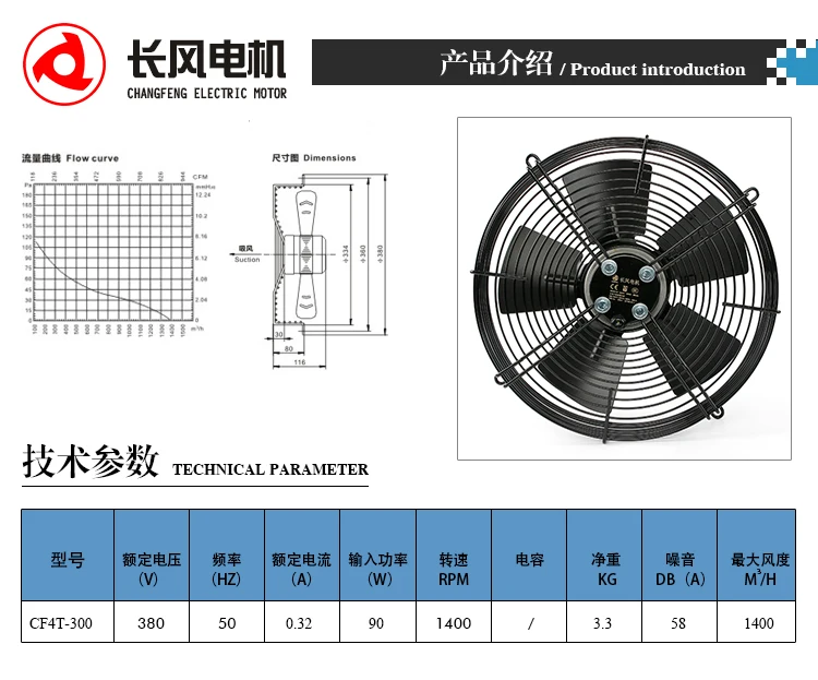 Cf4t-300s Floor-standing Axial Fan, YWF - detail 6