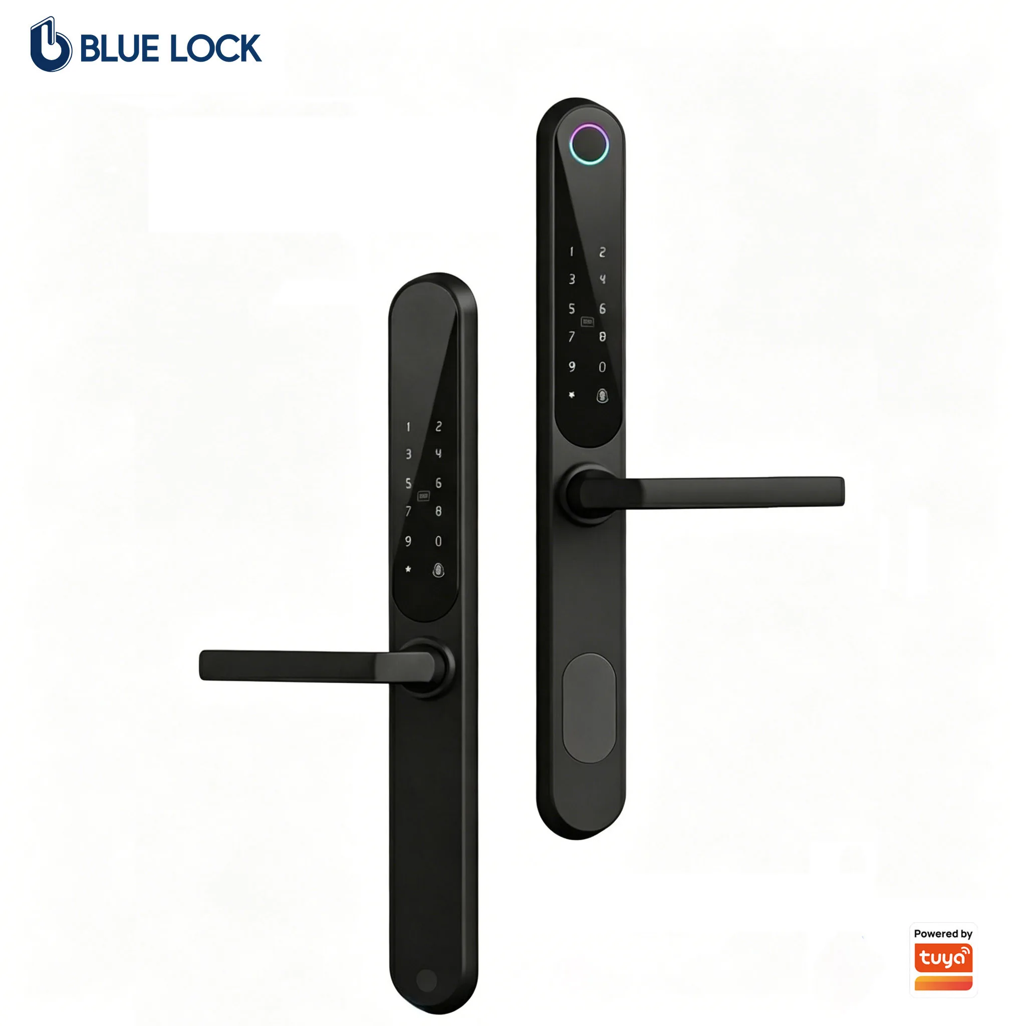 Bluelock Ai Smart Lock Tuya WIFI BLE  IC Card Fingerprint  TTLock Customization Waterproof Remote Control Smart Slim Door Lock