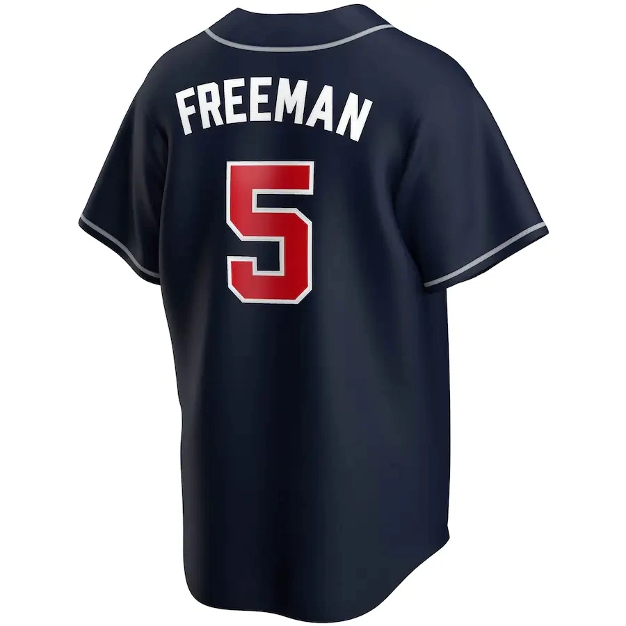 Wholesale Customize Men's Atlanta City Baseball Jersey #13 Ronald Acuna Jr.  #5 Freeman #7 Swanson cheap white Stitched Brave Uniform From m.