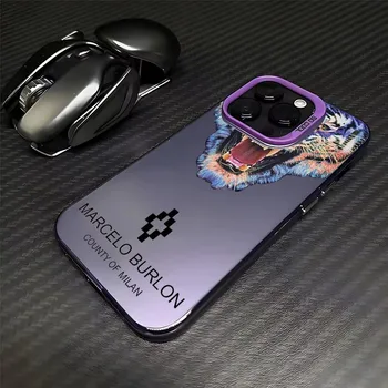 Stylish Marcelo Burlon Designer Hard PC Coque for iPhone 7 8 Plus