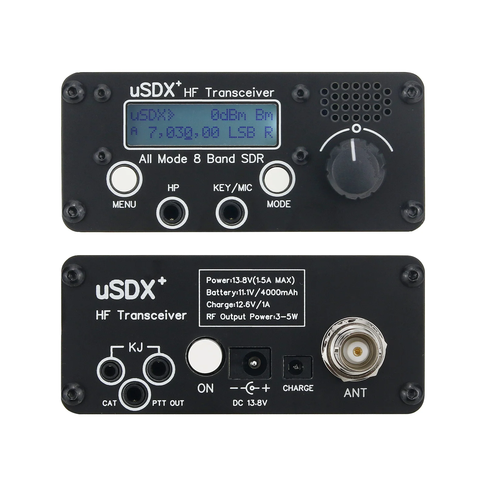 3W-5W USDX+ HF Transceiver Shortwave QRP SSB/CW Transceiver with All Mode 8  Band USDX Upgraded Version| Alibaba.com