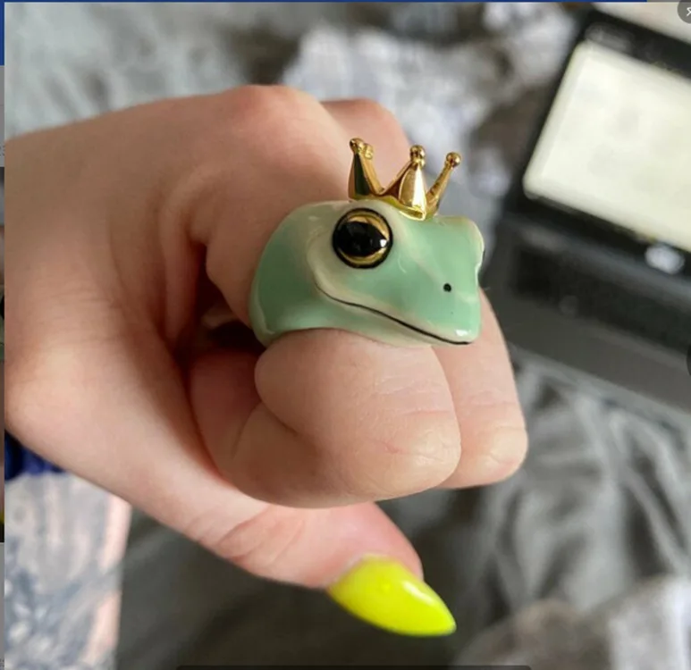 froggy ring cute frog ring