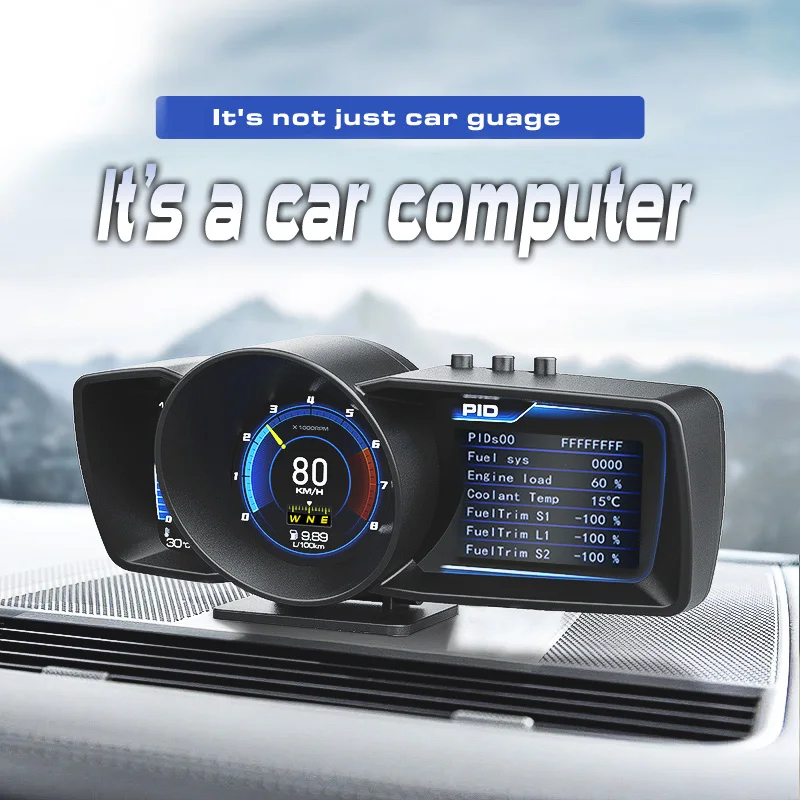 Produktbild von Akozon Dual System Auto Head-Up Display, OBD2 Dashboard OBD2