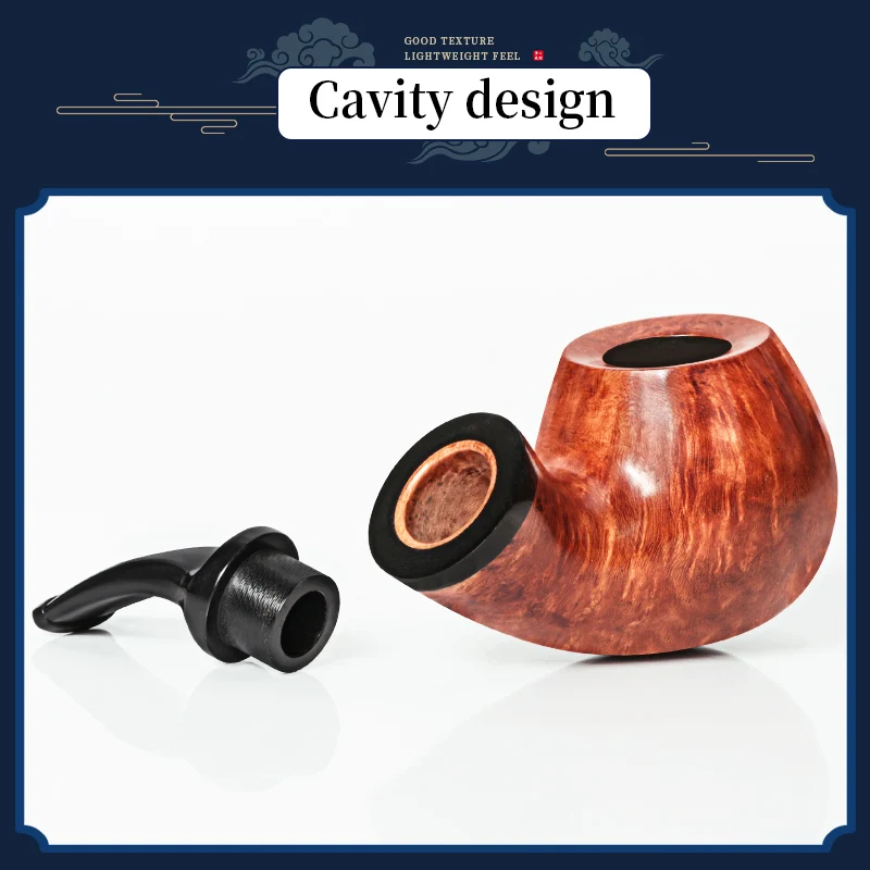 New Portable Smooth and Engraved Mini Pipes Smoking Briar Wood Waxing Smoking Pipe Wooden Briar Tobacco Pipe Wholesale
