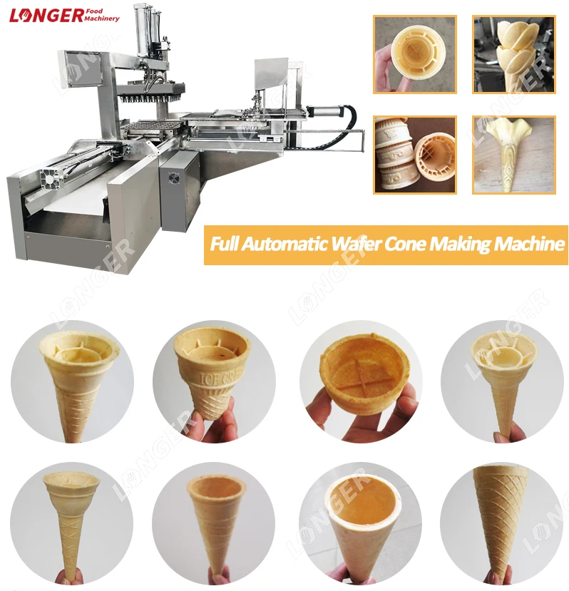 Cheaper Price Ice Cream Cone Making Semi Automatic Wafer Bake Cone Maker Machine in Pakistan