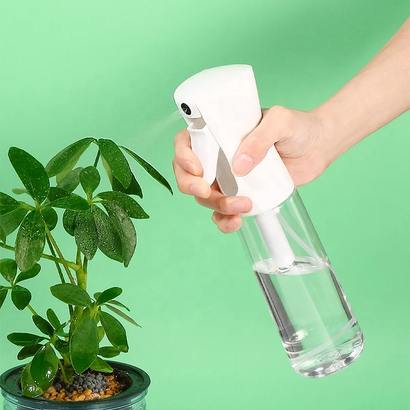 Plastic Continuous Mist Spray Bottle Empty Hair Salon Barber Fine Mister Spray Bottle Trigger Atomization High Pressure