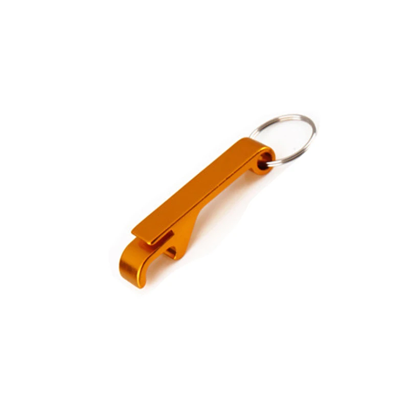 Customized Mini Portable Pocket Metal Bar Tools Bottle Opener Aluminum Key Ring Keychain Beer Bottle Opener