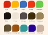 Opciones de color de metal