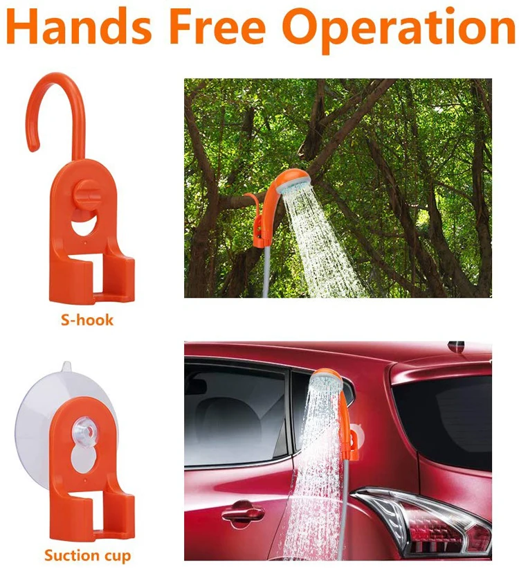 Easy to Operation and Charge Battery Powered Portable Multifunctional Camp Shower