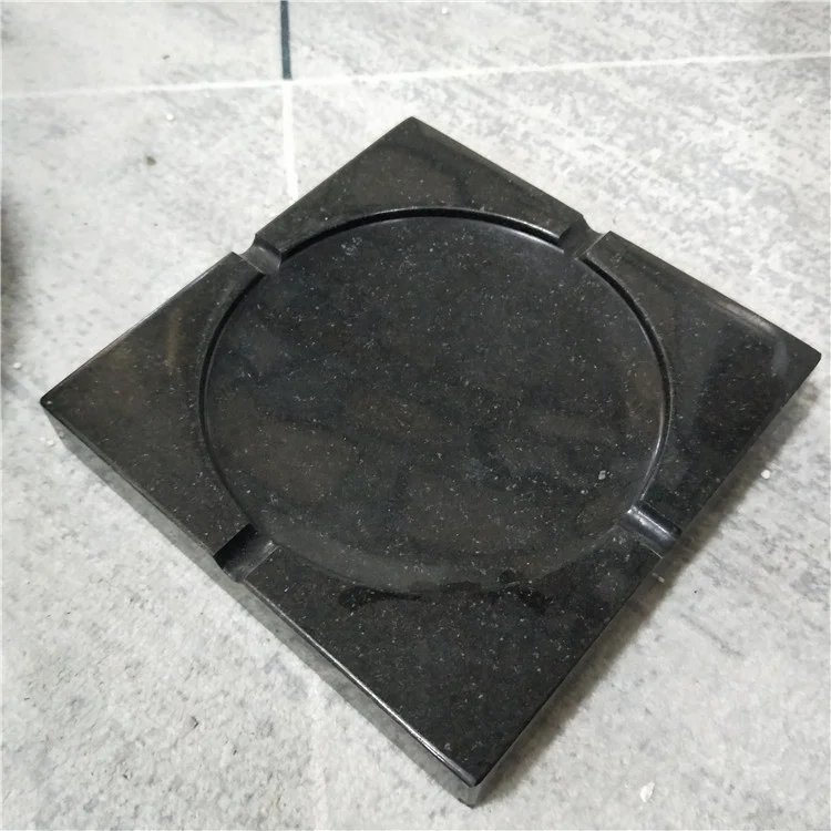 product natural black marble tray marble ashtray-4