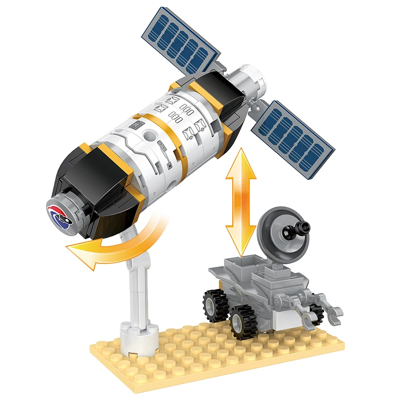 Cogo Creative Modern City Bricks Space Experiment Module Blocks Kids ...