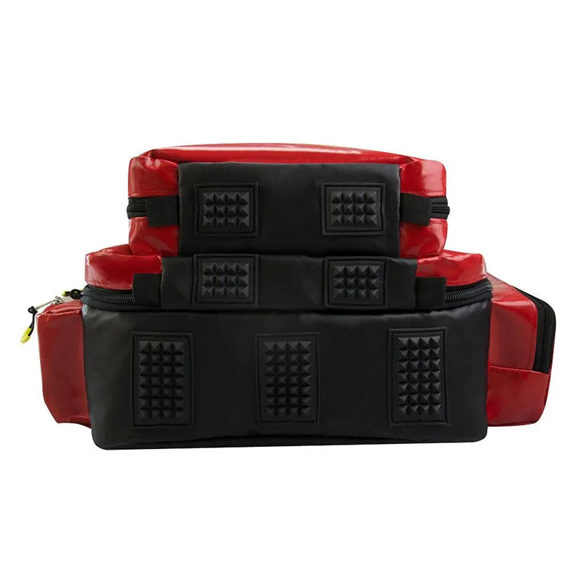 Tactical Waterproof 55L Red Emergency First Aid Bag Travel Medicine Organizer Backpack Medical Student Bag
