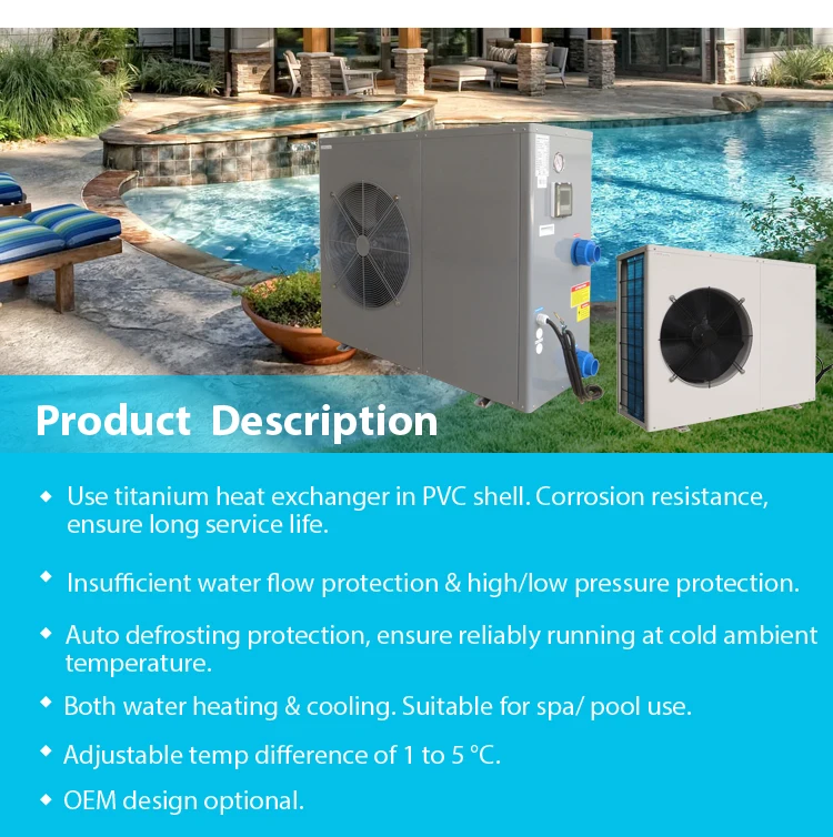 Mini Solar Pool Water Heater Swimming Pool Heat Pump Inverter Pool Heat  Pump and Circulation Pump