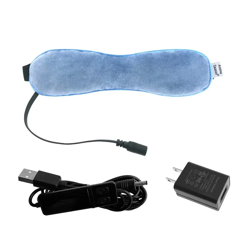 Maschera per gli occhi riscaldata elettricamente, USB riscaldante, maschera per gli occhi, maschera per il sonno contro blefarite, occhiaie, occhi asciutti (grigio