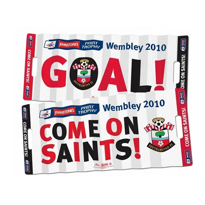 Дешевая оптовая продажа спортивные поклонники шумогенератор складной бумажный хлопушка для спортивных мероприятий соревнований бейсбола и