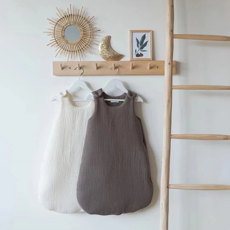 Детский спальный мешок из органического хлопка и муслина, 6-12 месяцев, 2,5 г., для новорожденных