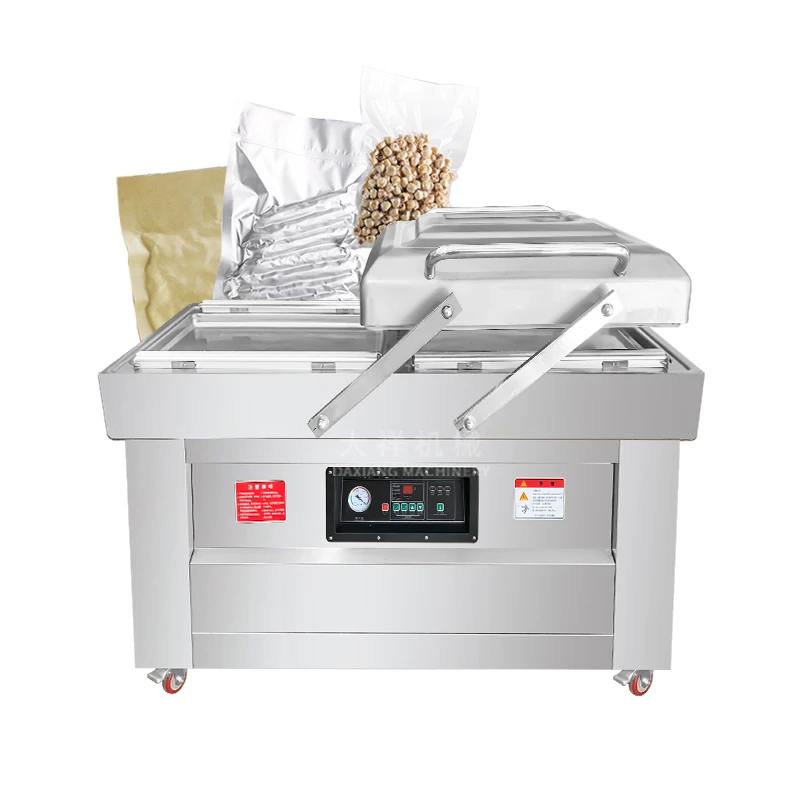 DZ-500-2SB Cheap Automatic Big Bag Sealer Double Chamber Vacuum Packing Machine for Food Durian Tuna