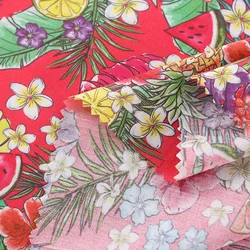 Оптовая продажа, тканый поплин с принтом на заказ, 100% хлопчатобумажные ткани для текстиля одежды