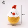Easter small yellow chicken wavy pattern