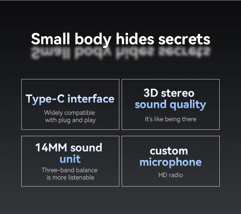 YH49 Yesido Aluminum Alloy In-ear Earphone With Remote Control Type-C Interface Wired Headphones