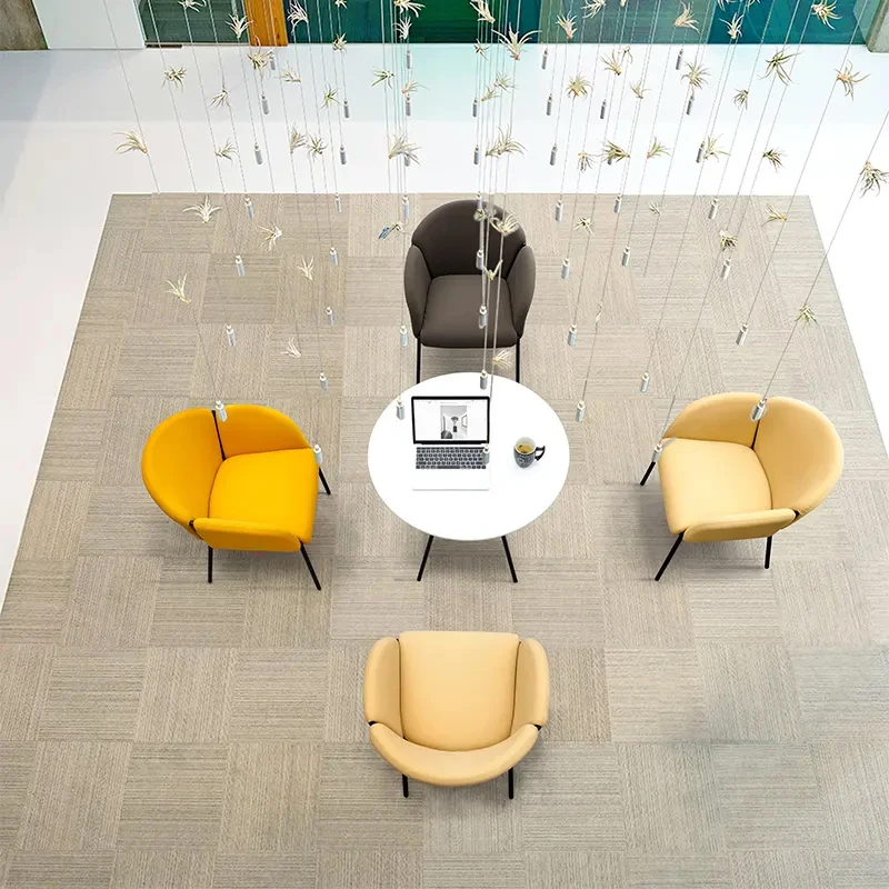 Comfortable Fabric Cover Customized Luxury Fabric Office Reception Lounge Sofa Modern