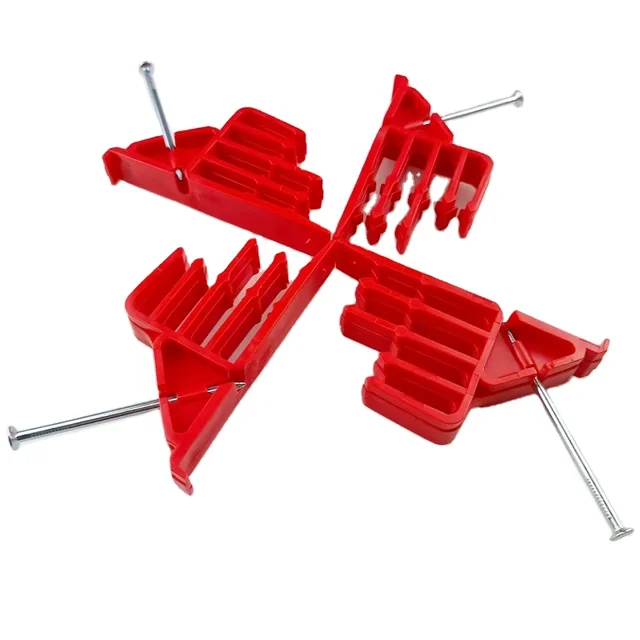USA Standard ETL Listed Cable Stacker Cable Staples Plastic Insulated Red Stackers with nail