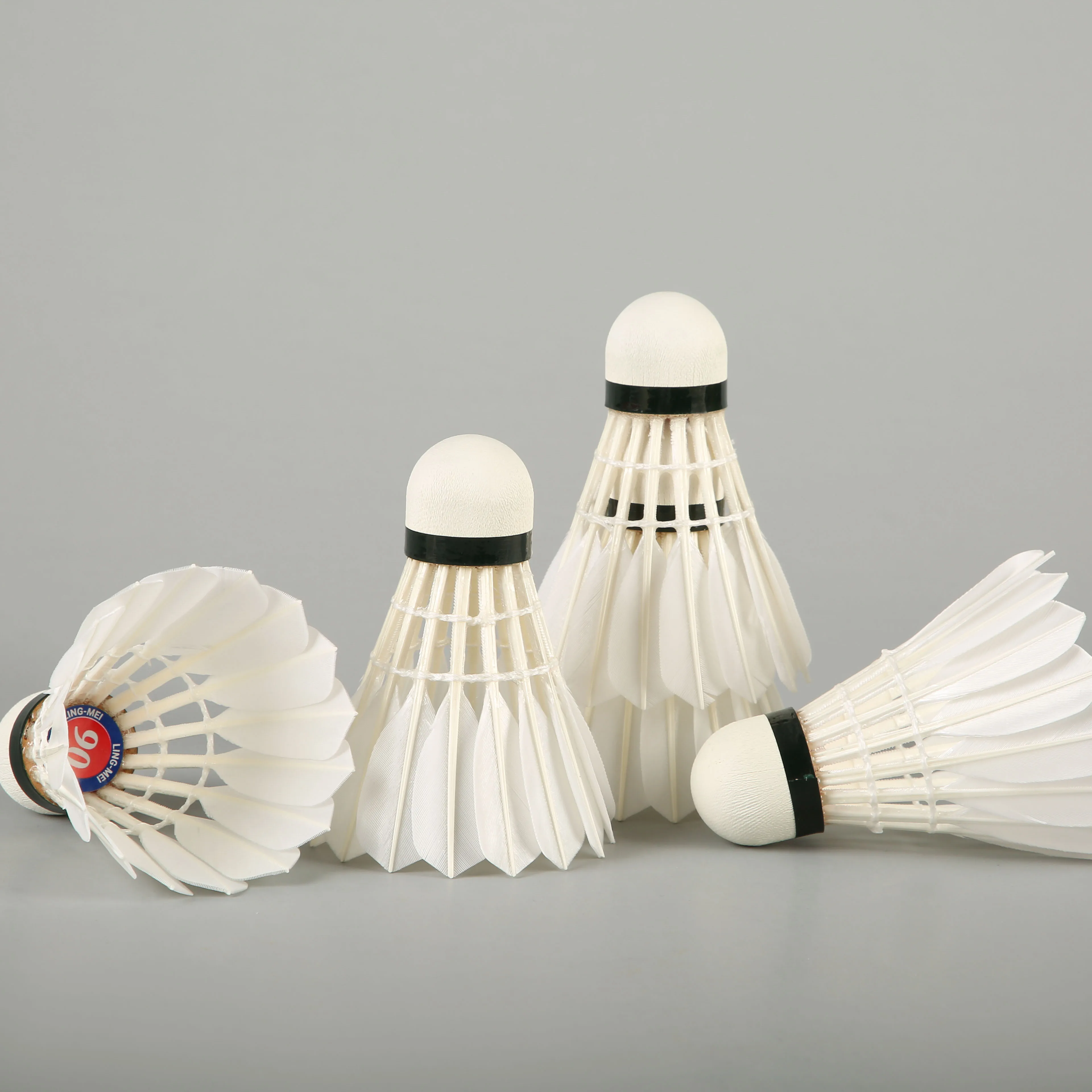 volant de badminton de plume d'oie de qualité dans la marque lingmei