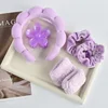 5#purple sponge headband 6-piece set