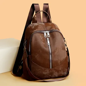 Factory Wholesale Fashion Trendy Backpacks for Women's Travel Large-capacity Schoolbags for Women's Daily Work Backpacks