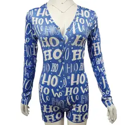 Высококачественная пикантная Рождественская Пижама на заказ для взрослых комбинезон женская одежда сна