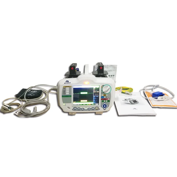 RC-DM7000  Aed 7000 Defibrillator Automated External Simulator Trainer with Spain Imported Defibrillator Monitor  Pad