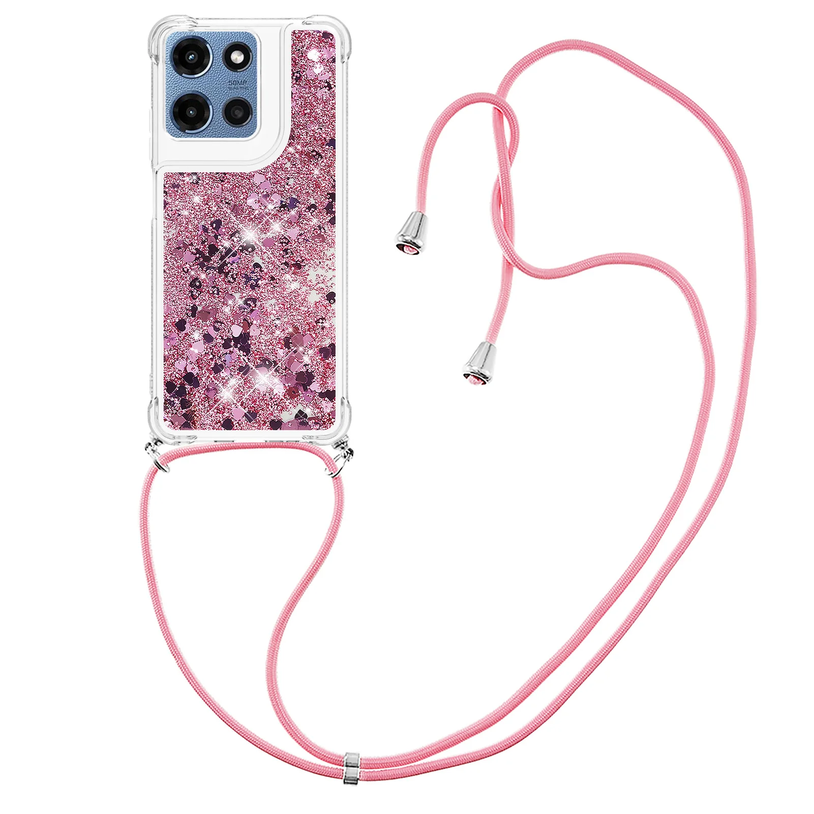 Coque pour Samsung Galaxy A15/A05s/S24, compatible, étui antichoc avec étoiles scintillantes et designs liquides holographiques scintillants, avec dragonne