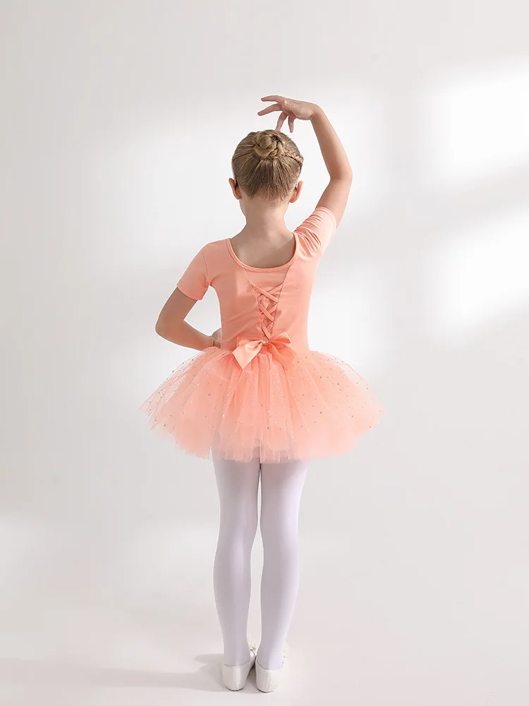 orange ballet dress Orange Ballroom Dance Dress | Ombre Chiffon | Size 3/4-9/10