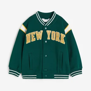 Children Cotton Custom Brand Lightweight Winter Spring Varsity Baseball Jacket for Kids