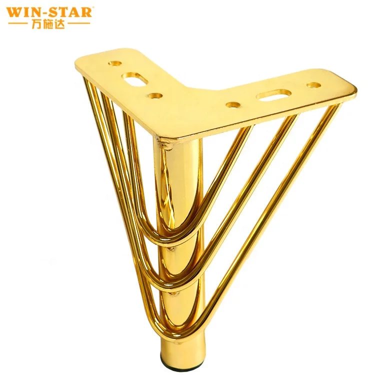 Winstar Luxury Hot Gold Sofa Leg C038 Furniture Leg Iron Ark European