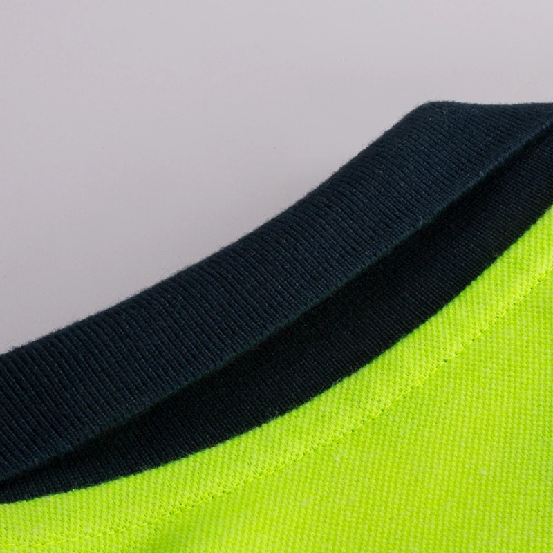 Оптовая продажа на заказ унисекс короткий рукав Футболка с высокой видимостью строительных работ Королевский синий светоотражающий Hi Vis футболка-поло