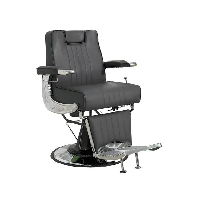 Classical Beauty Salon Furniture Synthetic Leather Barber Chair For Barber Shop Equipment Haircut Reclining Barber Chair