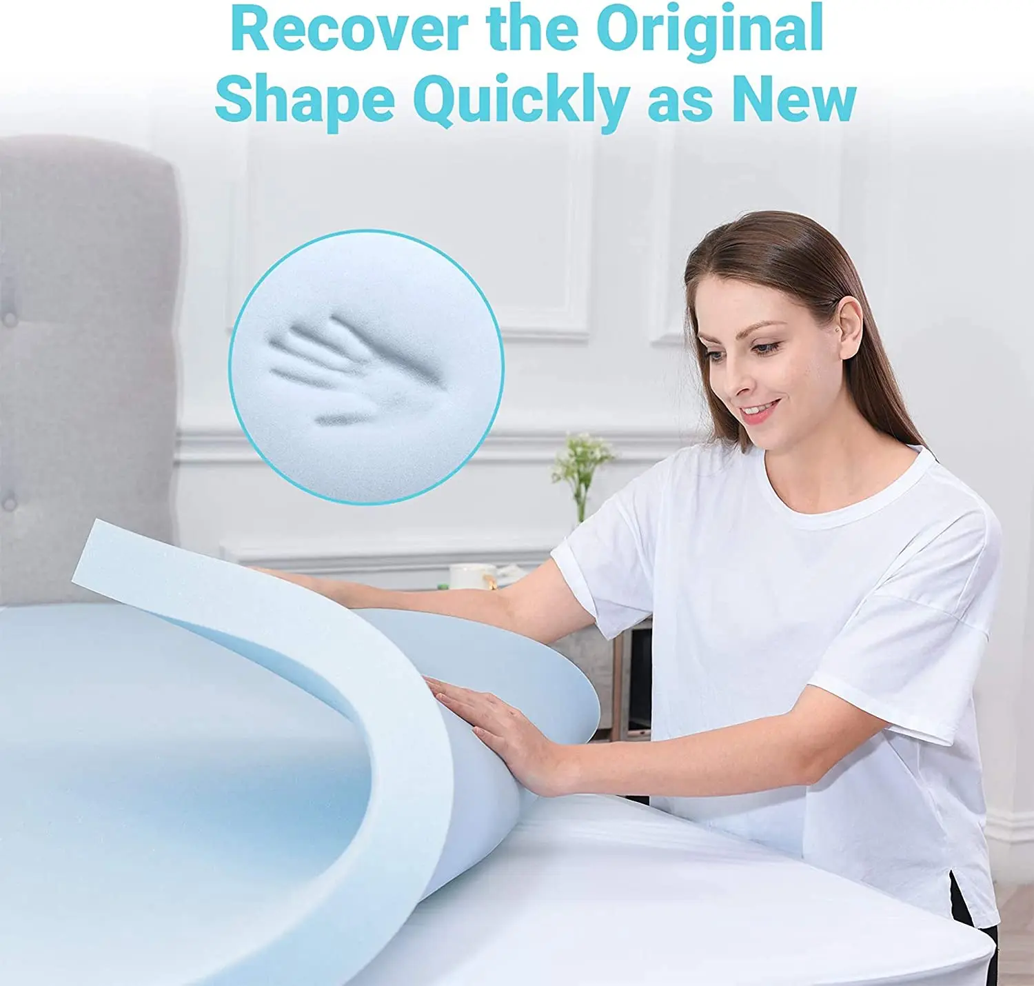 Pressure Relief Double Bed Gel Infused Cooling Memory Foam Mattress